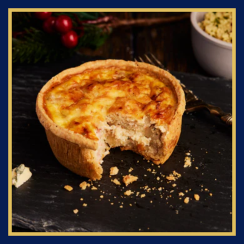 Smoked Bacon & Stilton Quiche