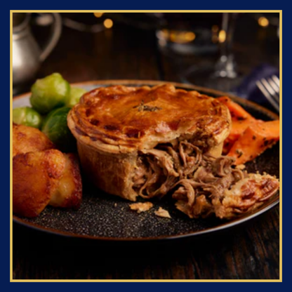 Pork, Stuffing & Cranberry Pie